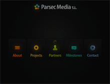 Tablet Screenshot of parsec-media.com